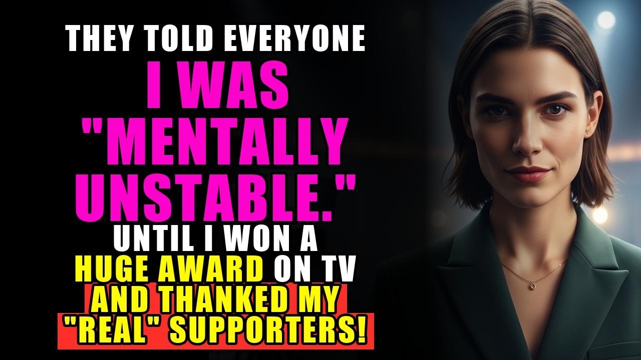 My parents told everyone I was mentally unstable—until I won a prestigious award on live TV and than