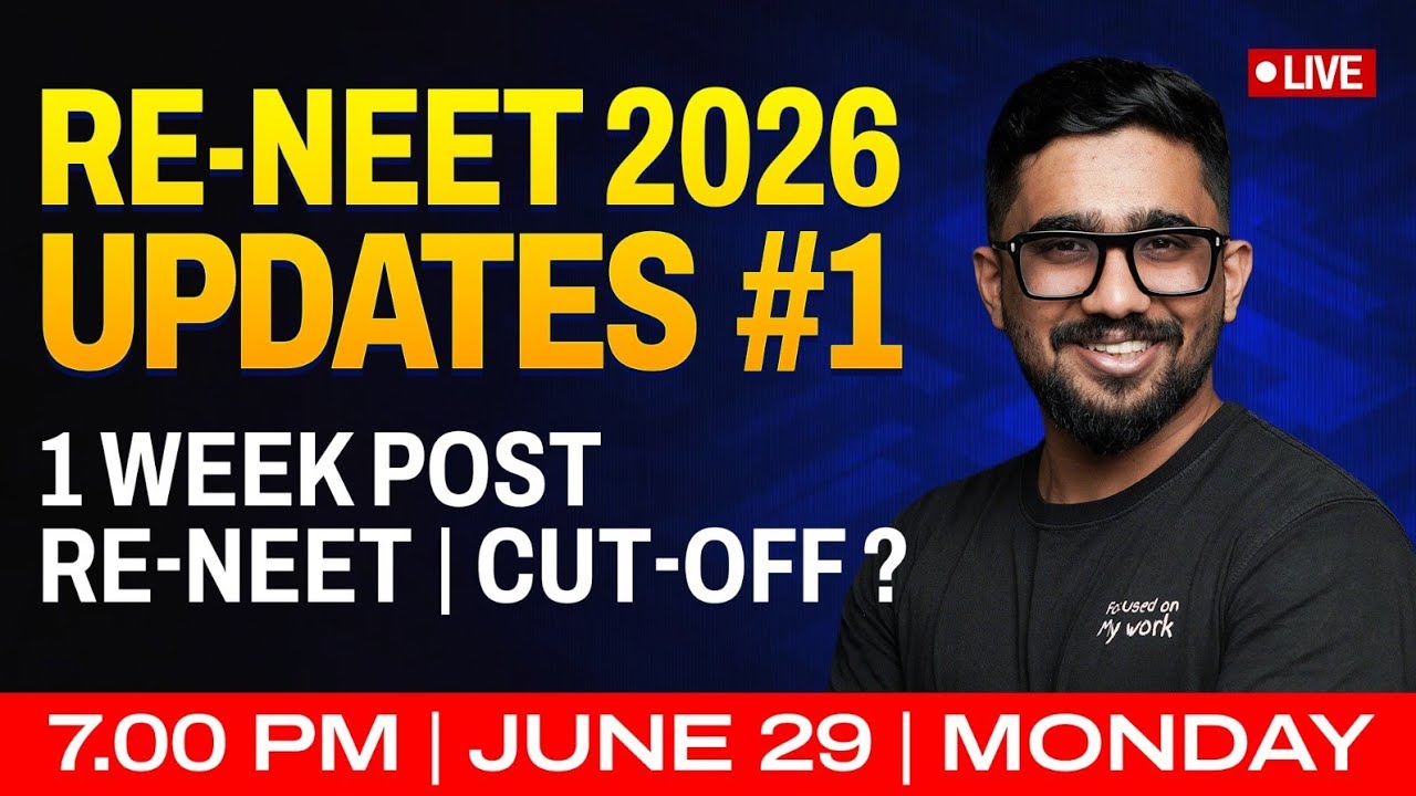 RE-NEET 2026 Latest Updates LIVE | 1 Week Post Exam Cut-Off Prediction & Rank Analysis