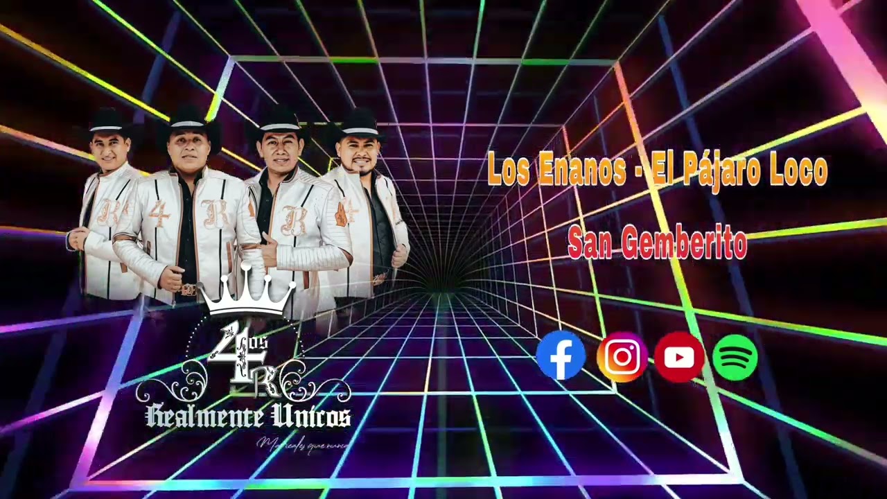 Los 4R Realmente Únicos En Vivo - El Son de los Enanos -  El Pájaro Loco - San Gemberito