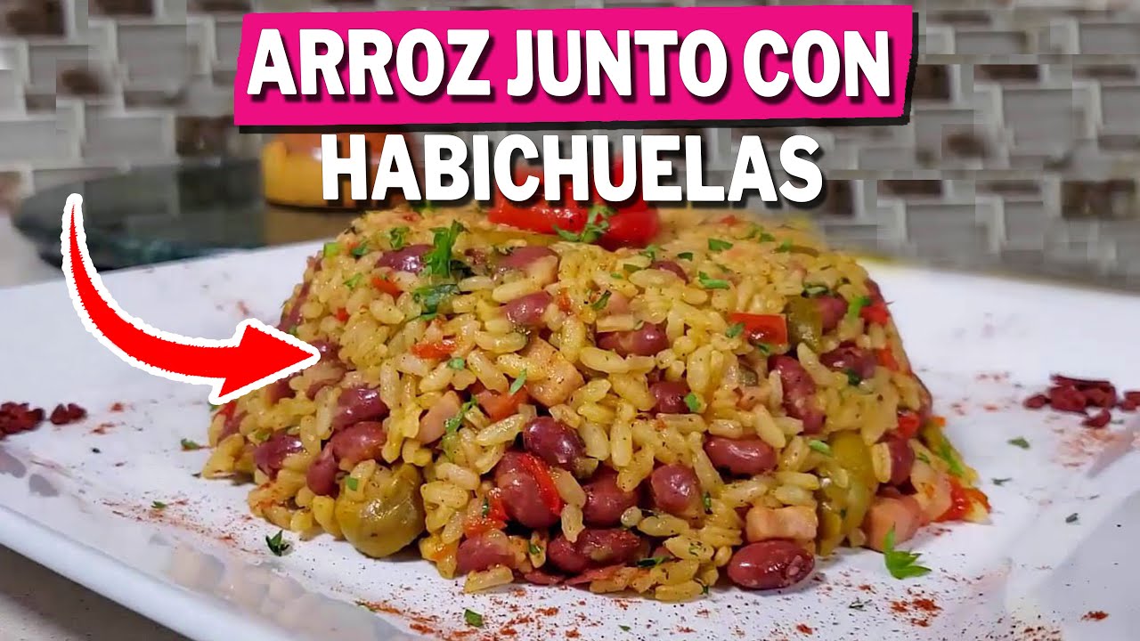 Cómo hacer Arroz junto con Habichuelas 🍛