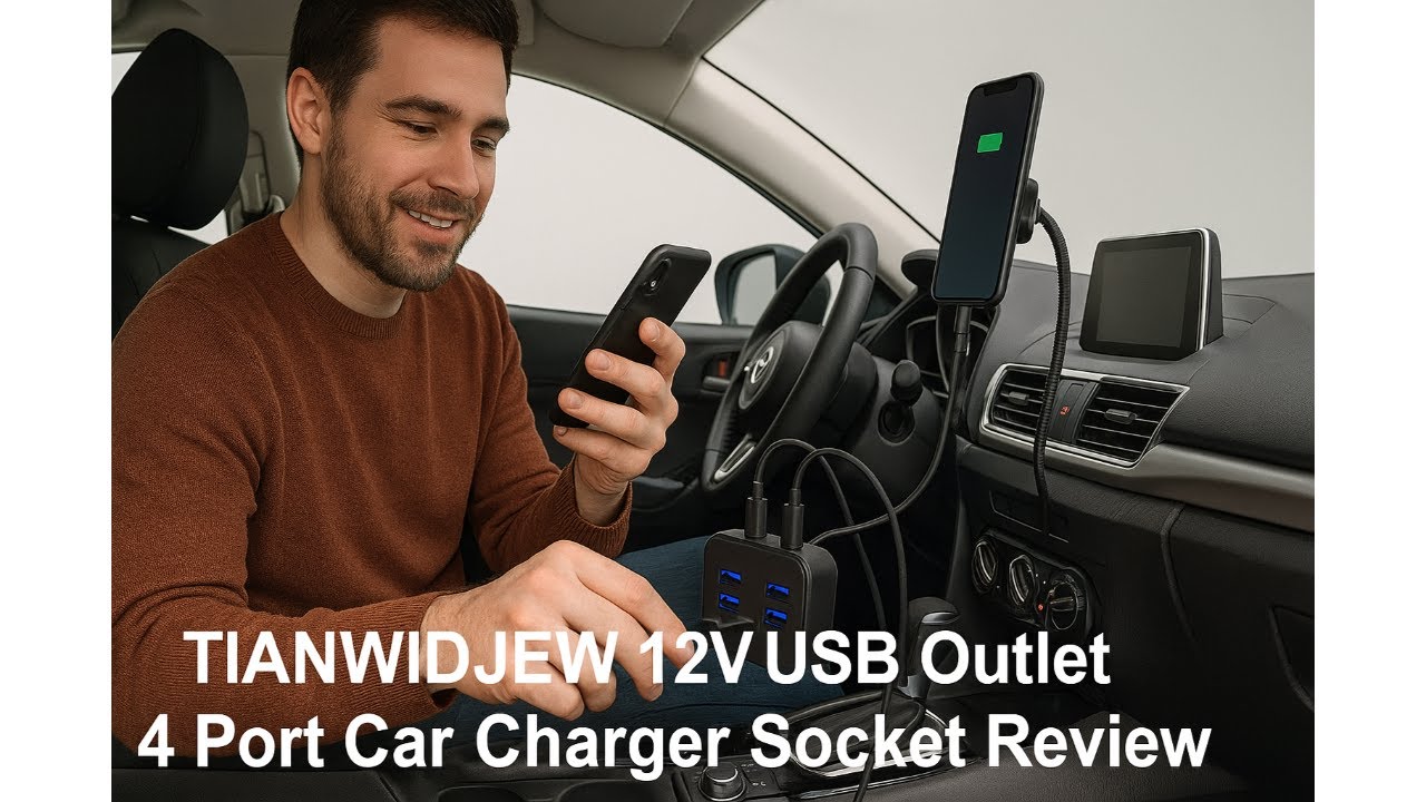 🚗 TIANWIDJEW 12V USB Outlet 4 Port Car Charger Socket Review 🚗