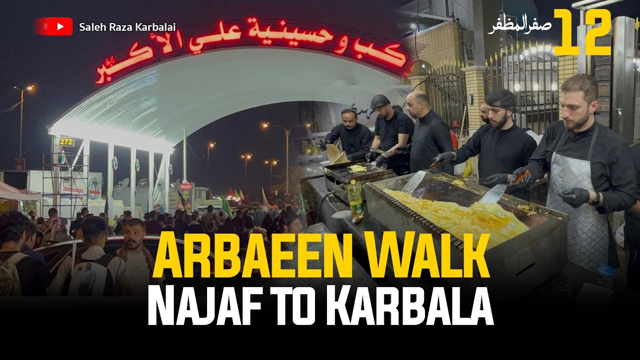Arbaeen Walk 2025 | 12 Safar Najaf to Karbala | Ziyarat e Arbaeen | Saleh Raza Karbalai