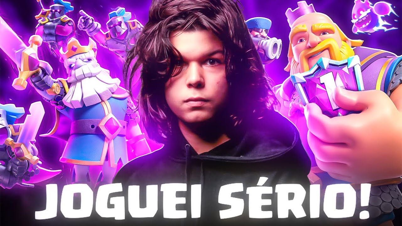 RESOLVI JOGAR SÉRIO COM MEU MELHOR DECK NO CLASH ROYALE 💀