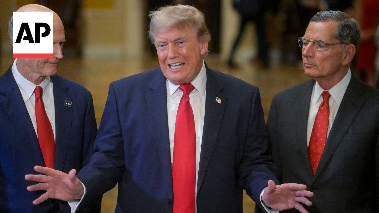 Trump says he doesn't 'like a few people' after meeting with Senate Republicans