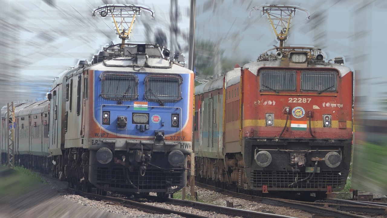 [24 In 1] Rhythmic RAILWAY TRACK Sounds | FATV EPISODE No 157 | WAP4 + WAP7 + WAG7 + WAG9 | I R