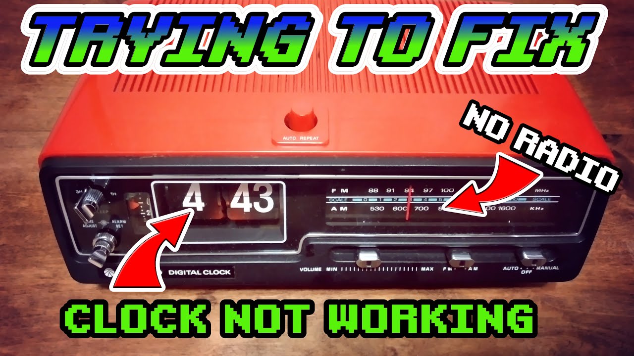 RESTORING  A SANYO FLIP CLOCK MODEL RM5320. CLOCK MECHANISM AND RADIO BROKEN. #sanyo #repair #retro