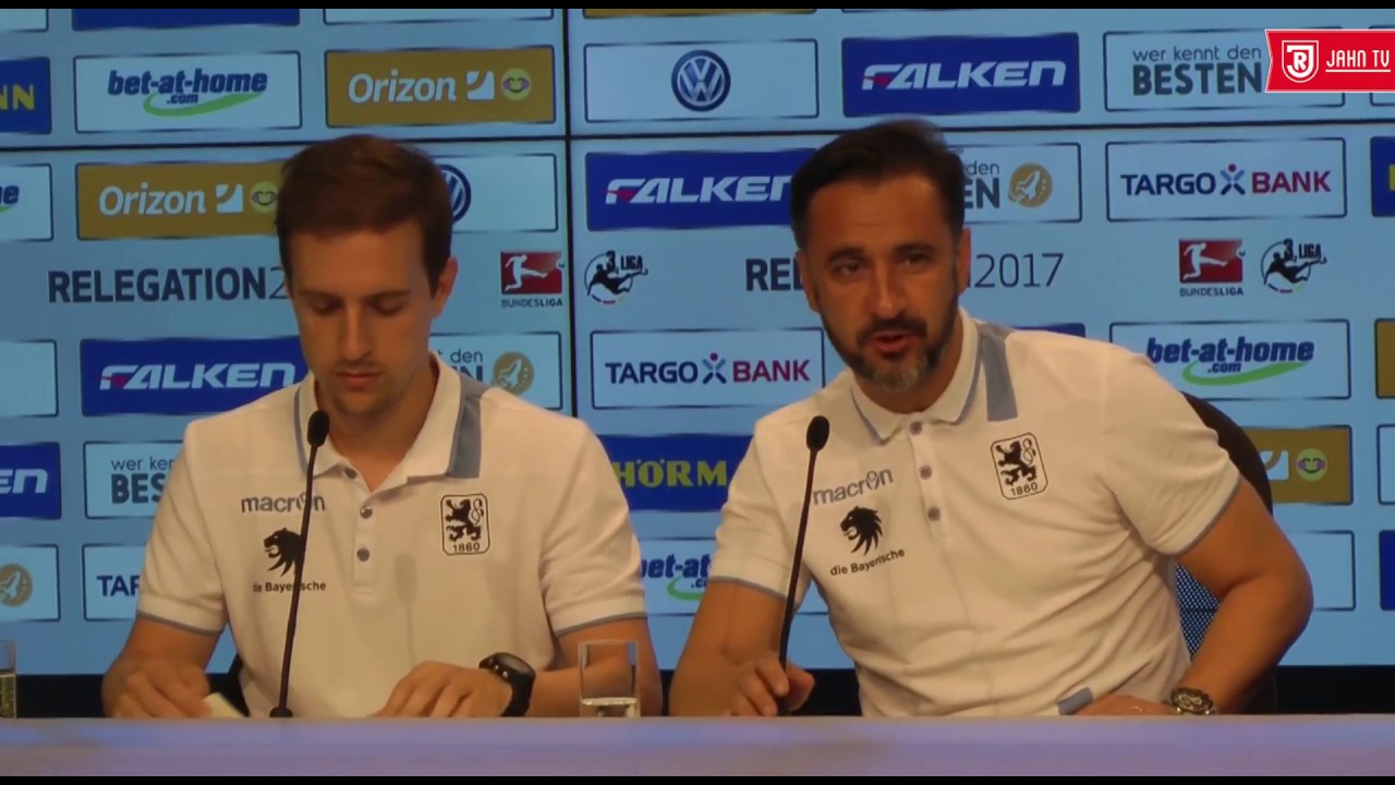 Pressekonferenz nach dem Relegations-Rückspiel gegen den TSV 1860 München