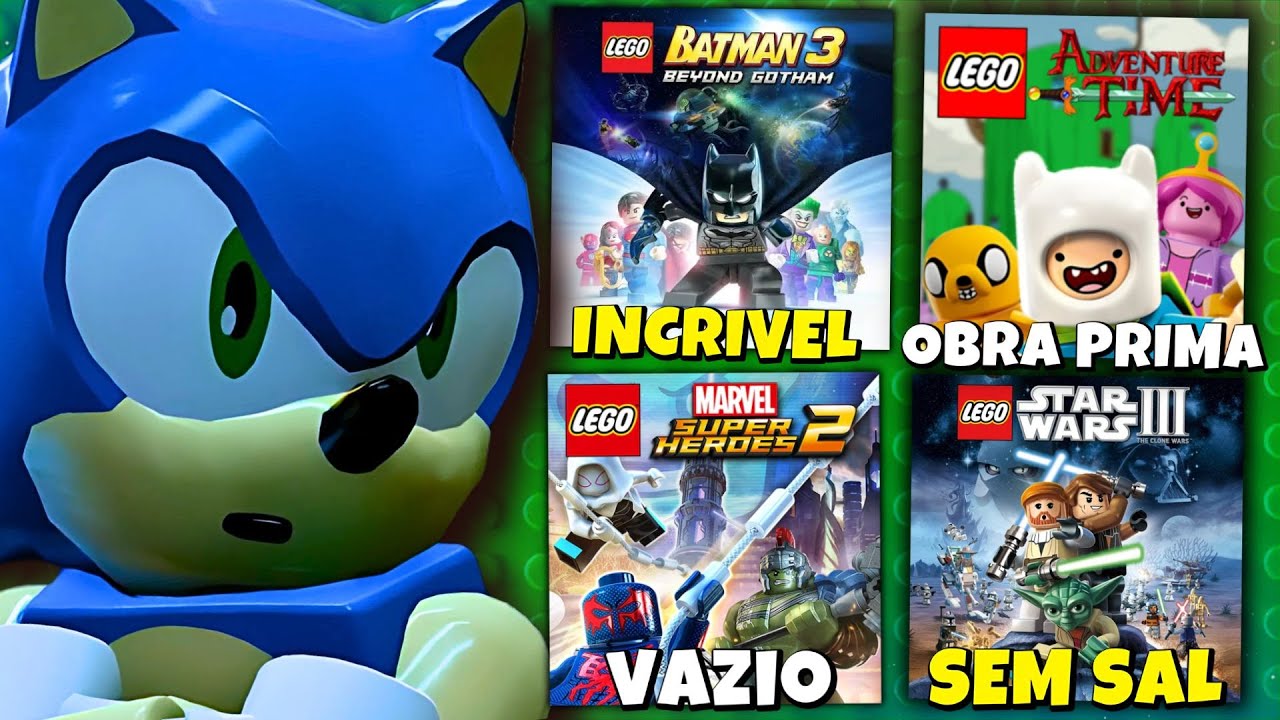 Qual jogo LEGO tem o MELHOR 100% ?