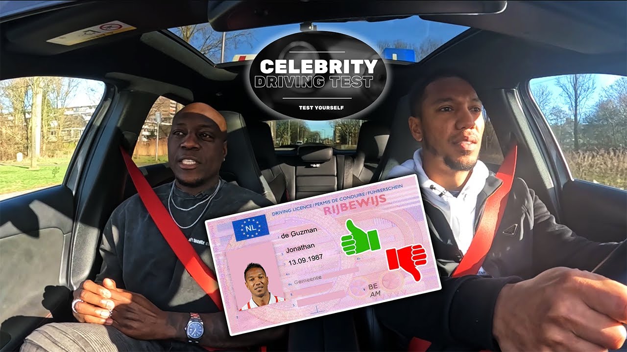 Celebrity Driving Test... Met Jonathan de Guzman... Celebrity Driving Test...