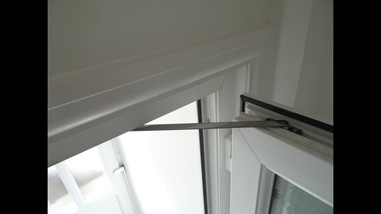 How to fit a UPVC door restrictor to stop a door slamming shut or bumping into a wall