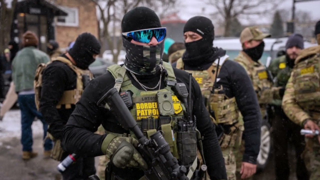 ICE releases green gas during clash with protestors in Minneapolis