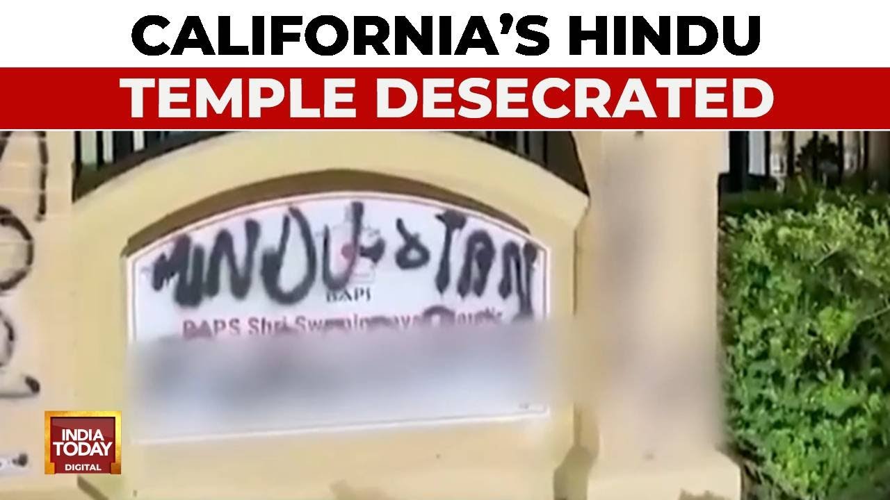 US News: Hindu Temple In California Vandalised With Anti-India Graffiti | World News | India Today