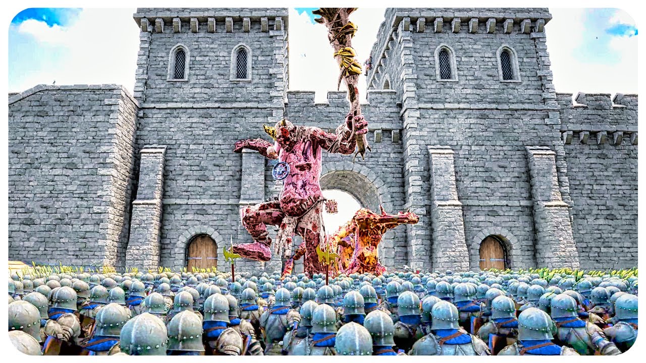 Golden Knights' Fortress vs 2,000,000 CHAOS ARMY - Ultimate Epic Battle Simulator 2 UEBS 2 (4K)