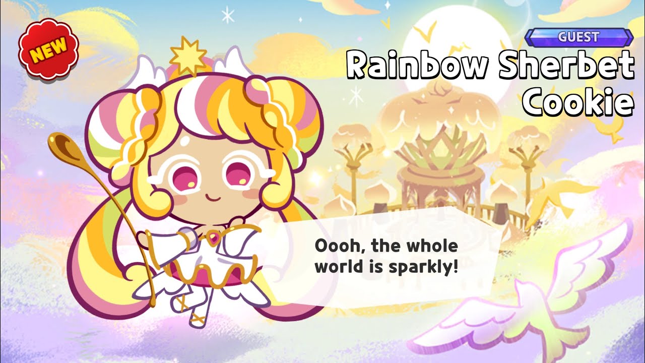 Cookie run: kingdom, rainbow sherbet cookie