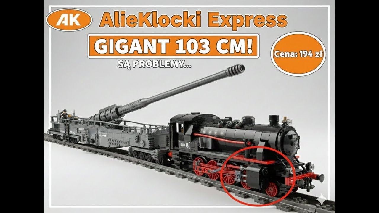 GIGANT Z ALI! 🚂 Działo kolejowe Leopold K5 (103 cm) - Czy warto?