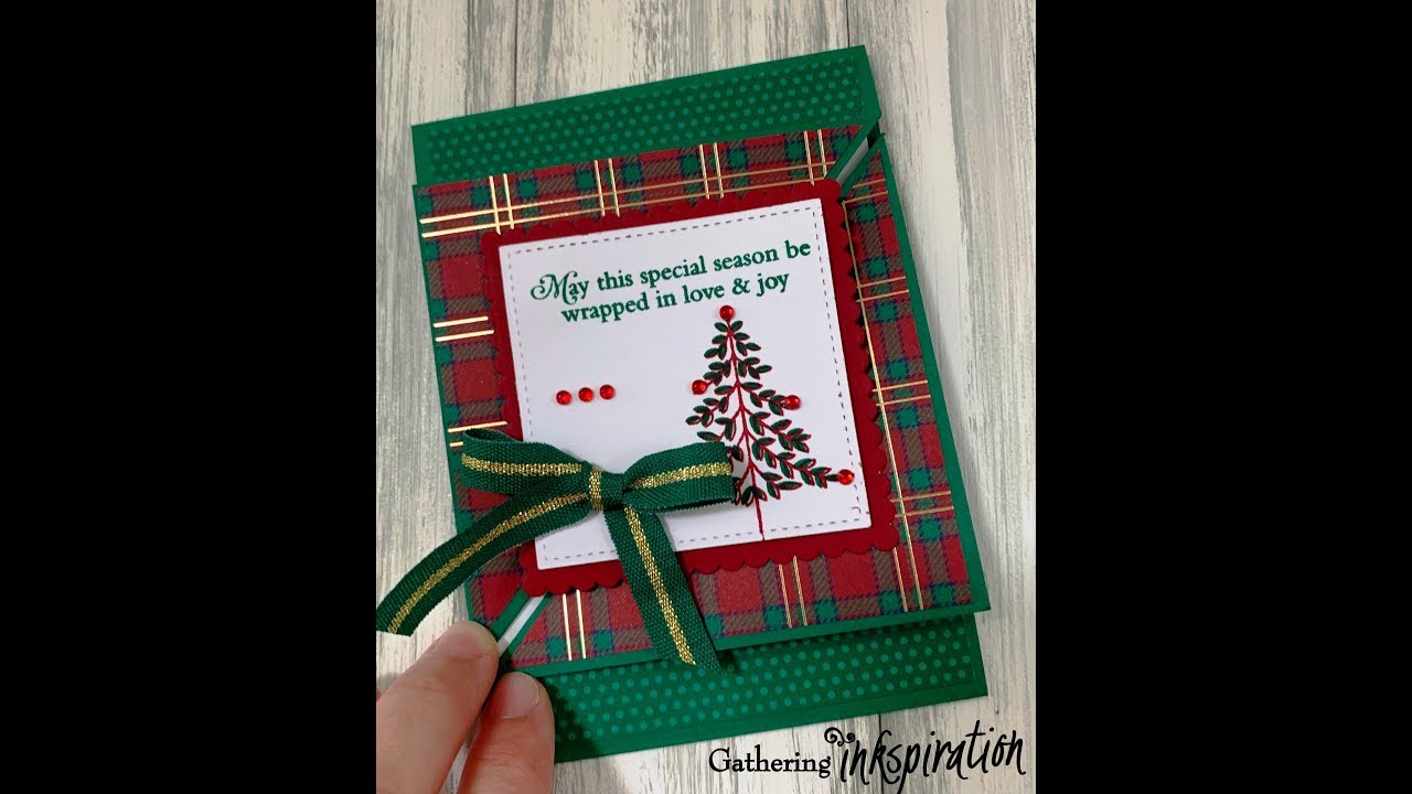 Flippy Fun Fold Perfectly Plaid Holiday Card