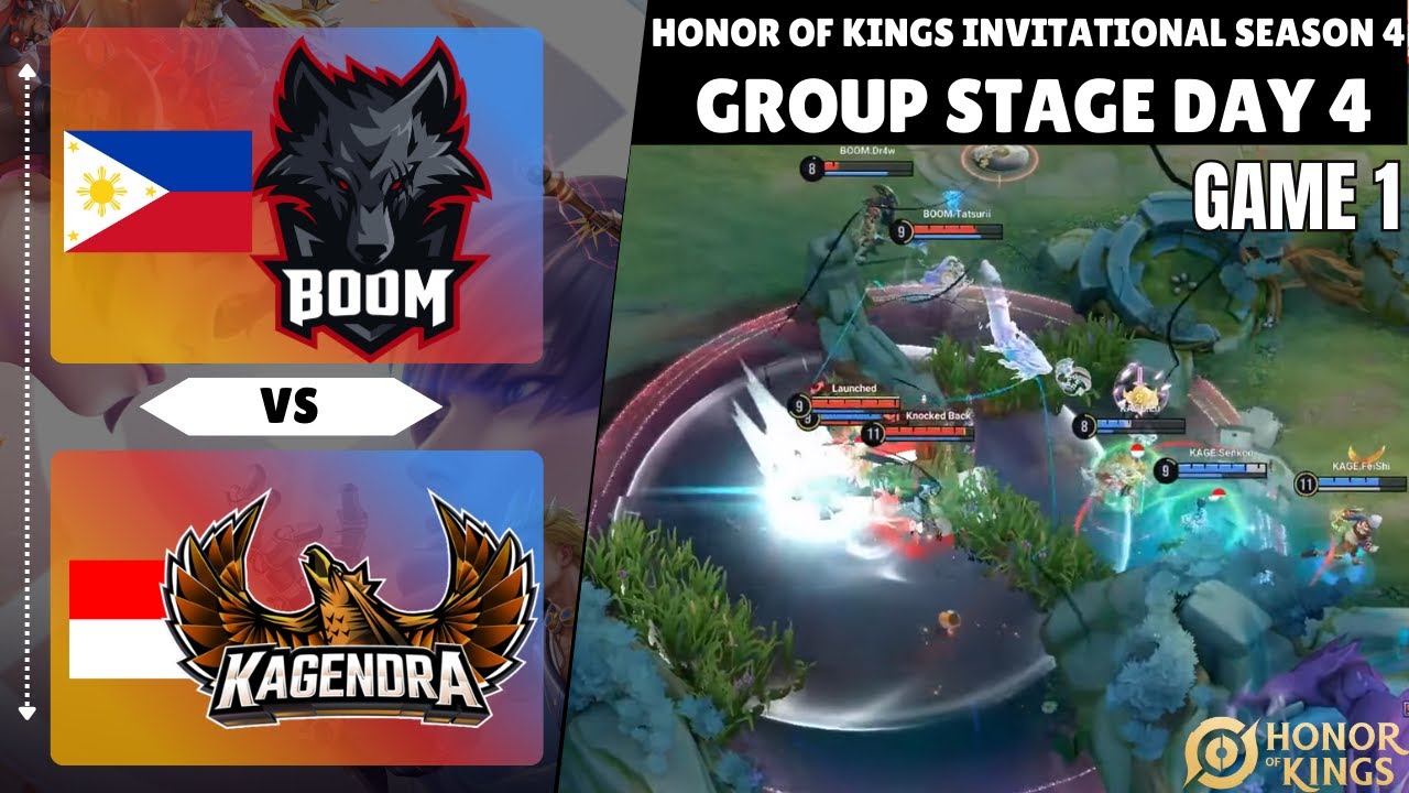 🇵🇭 BOOM Esports vs 🇮🇩 KAGENDRA | GAME 1 | HIGHLIGHTS | KSI4 | Group Stage Day 4