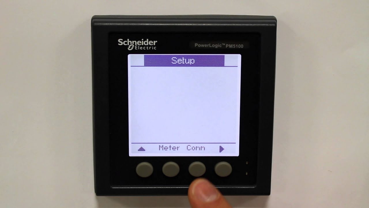 Configuración ModBus Serie PM5100 de Schneider Electric