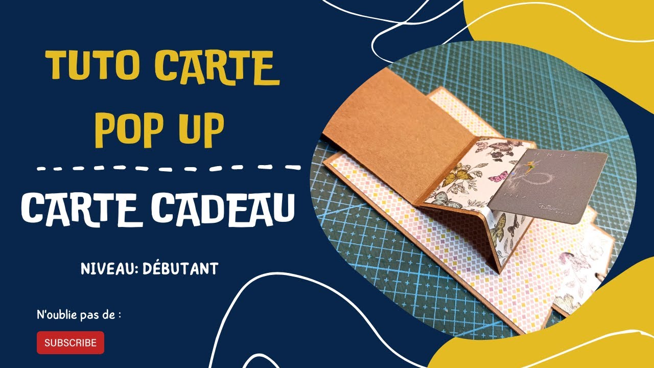 Tuto carte pop up : Carte cadeau