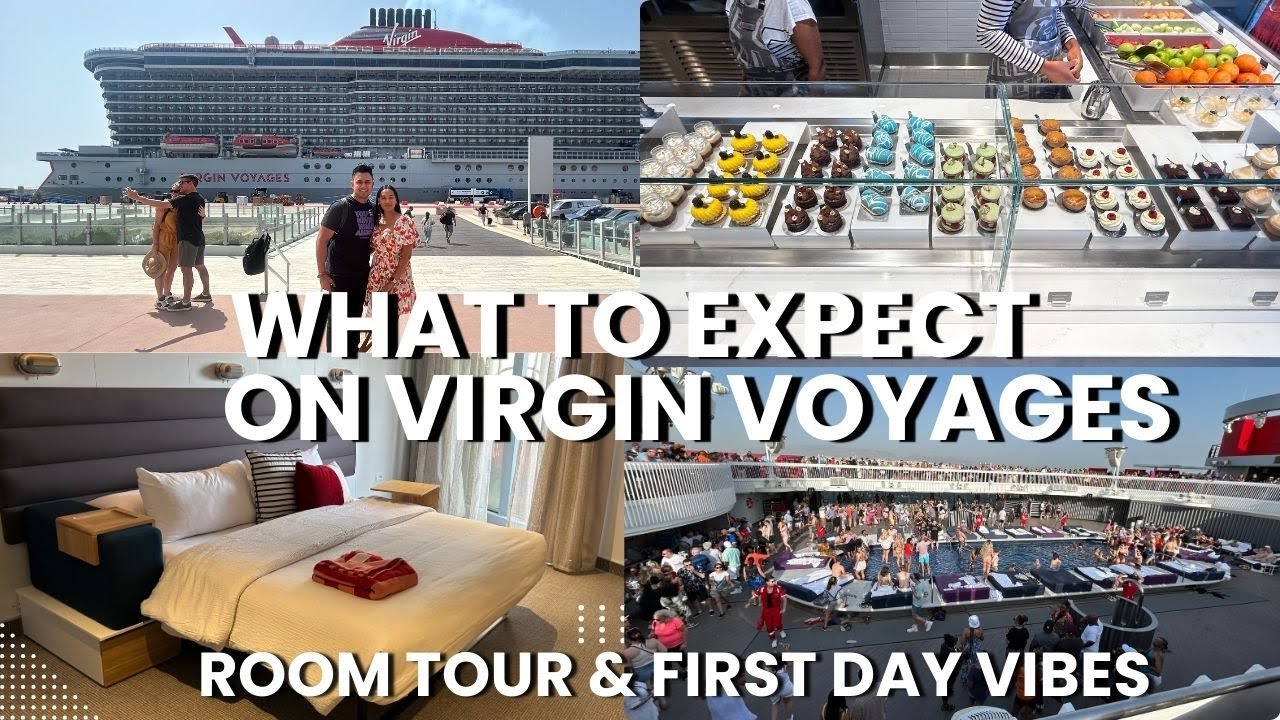 Virgin Voyages Cruise (MAY) - Athens Port, Embarkation, Room Tour, Food &  First Day Highlights!