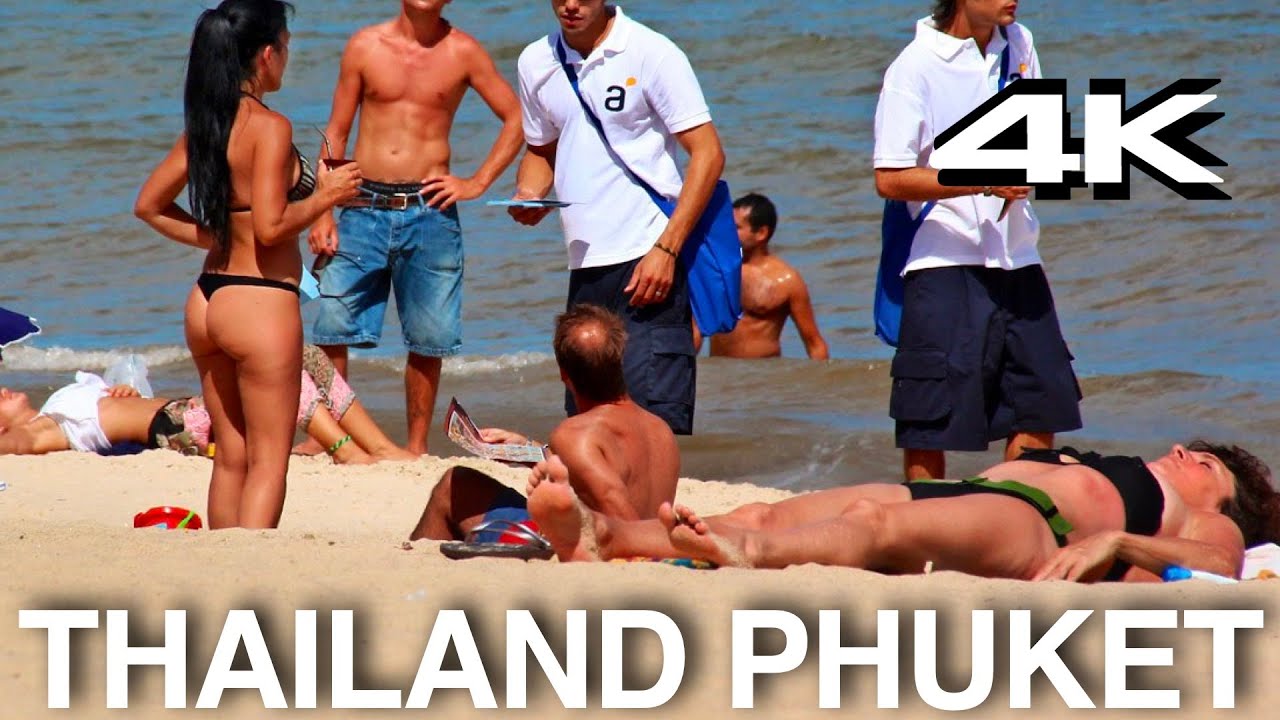 Thailand. Phuket. Kamala Beach. 4K Walk