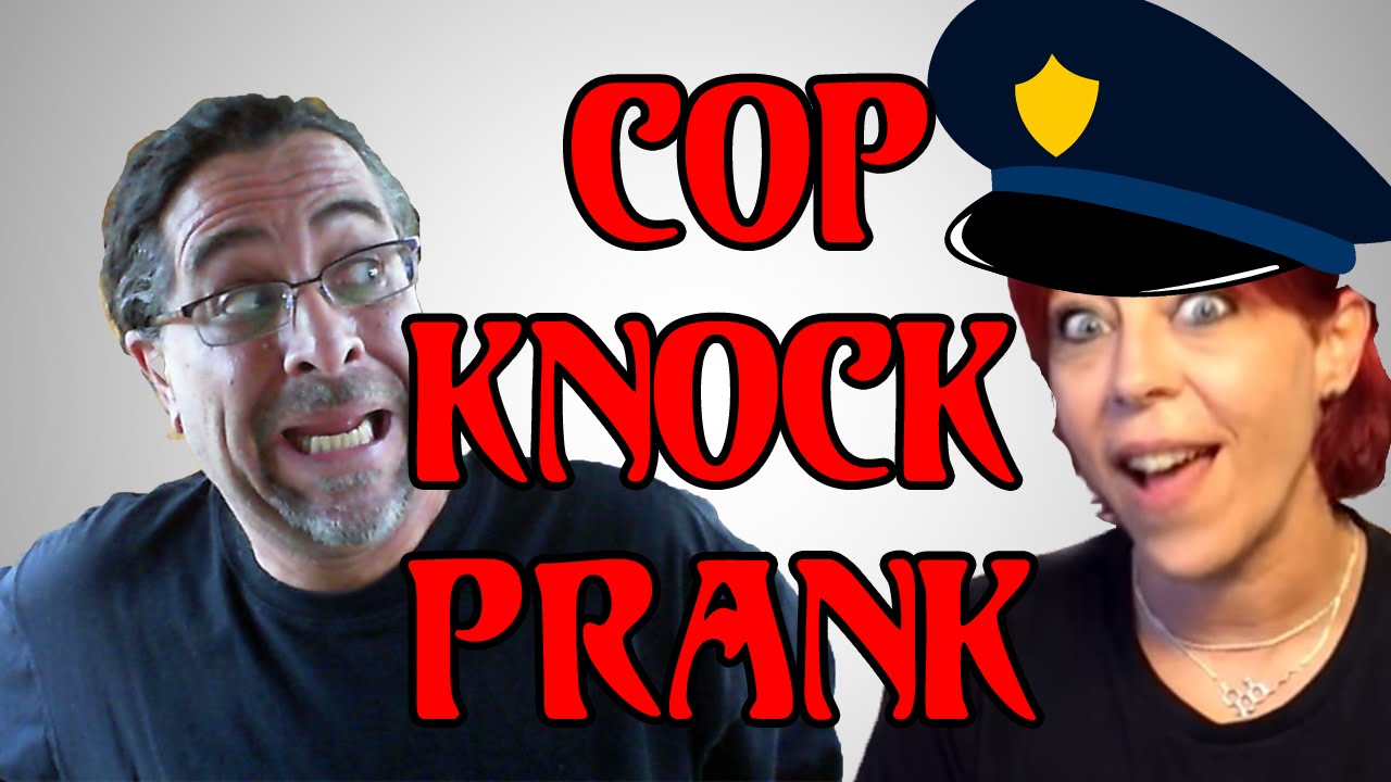 Cop Knock Prank ~ Jane Dro drops a 