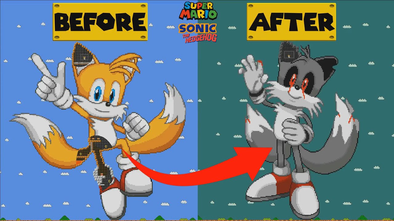 Tails and Tails Exe BEFORE And AFTER Maze Collection (Mario and Sonic ANIMATION)