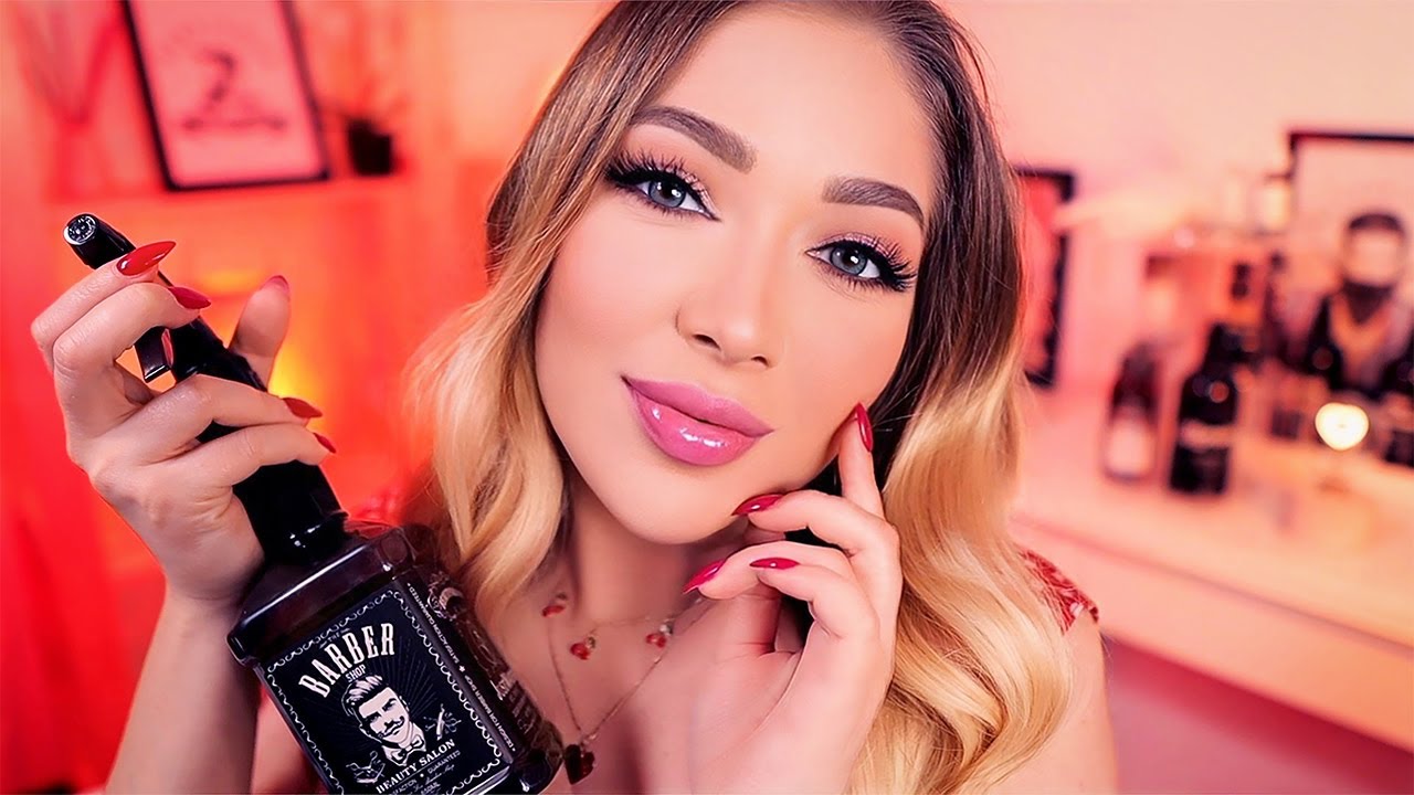 ASMR HIGHLY Inappropriate Barber Shaves Your D..Double Chin 😏 (Barbershop Role Play, Flirty ASMR)
