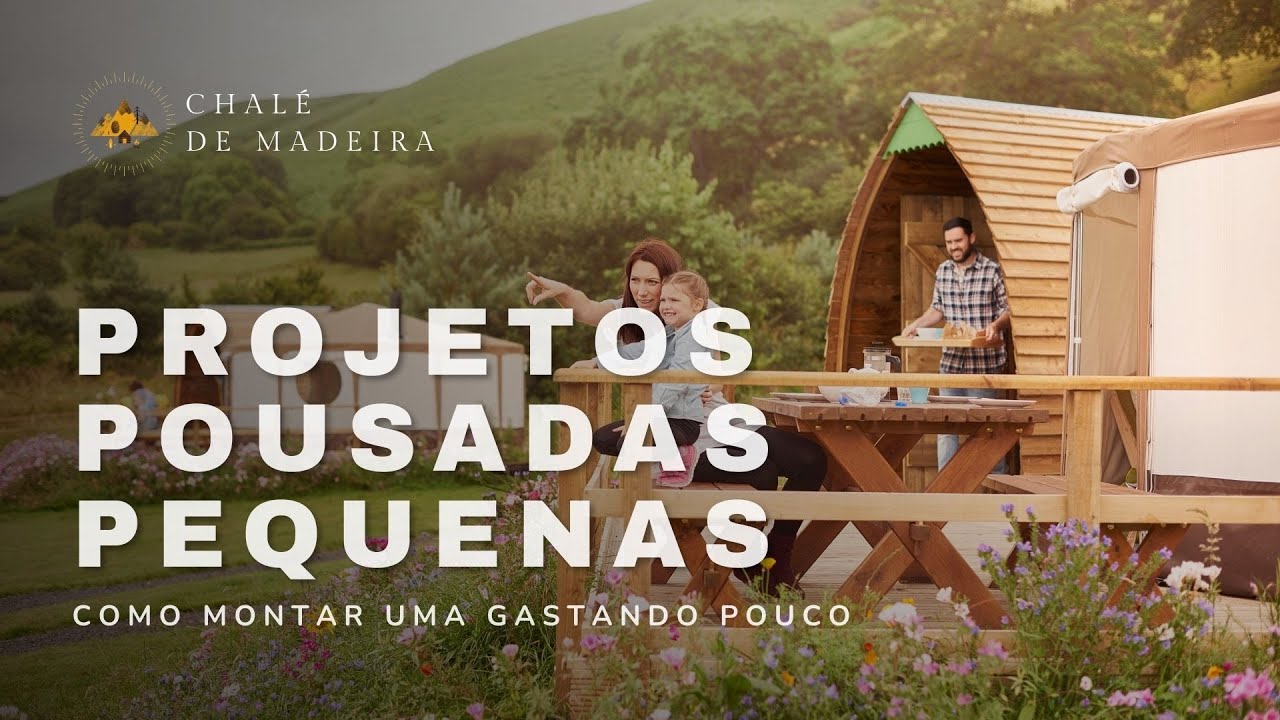 Projetos de Pousadas Pequenas: monte a sua sem gastar muito! | Chalé de Madeira