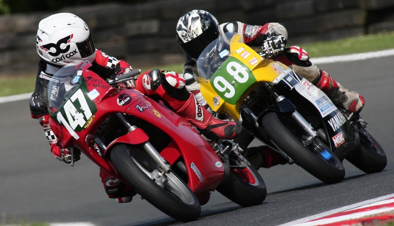 Mike 'Spike' Edwards races a TZR in YPM at Bemsee Oulton Park Race onboard motorcycle track action