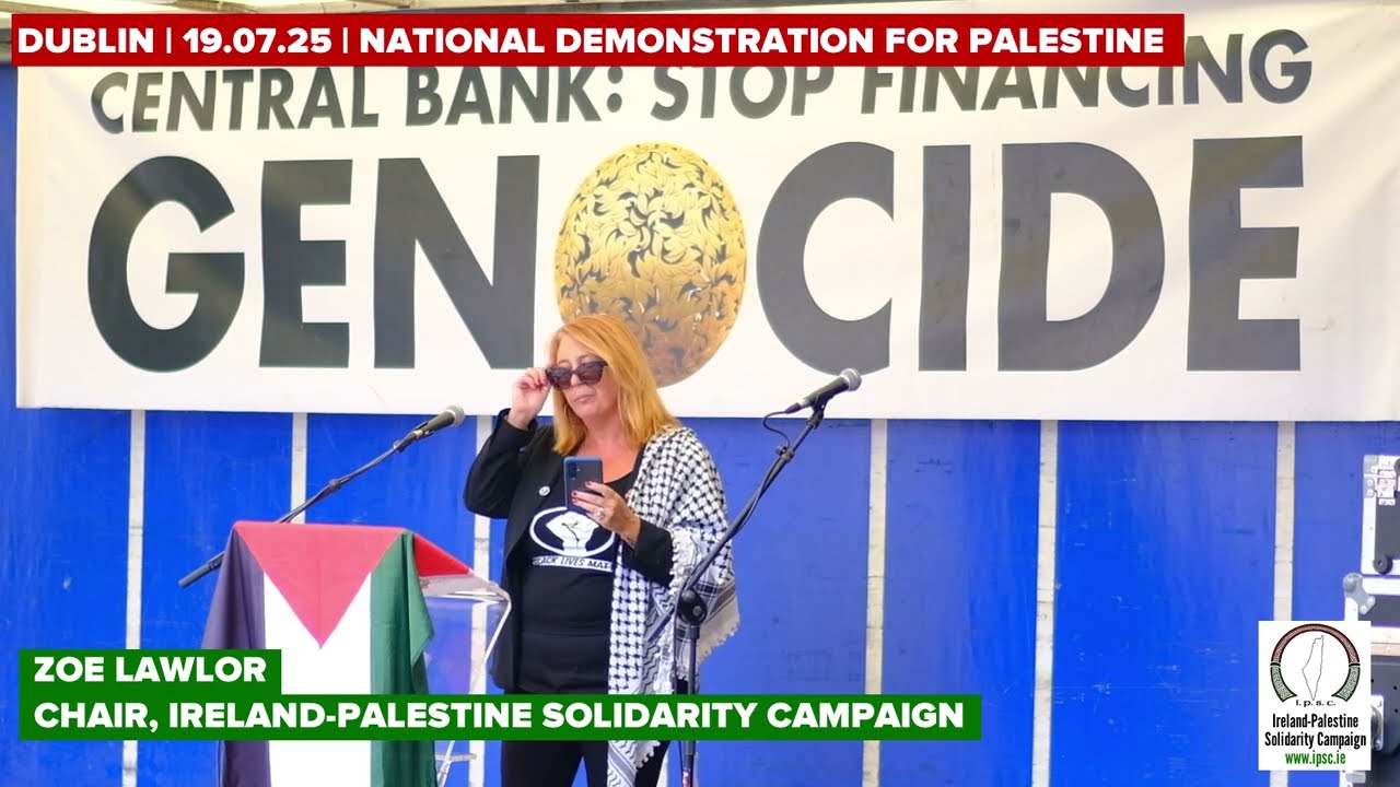 We Must Isolate Apartheid Israel: Zoë Lawlor @ National Demo for Palestine 2025.07.19