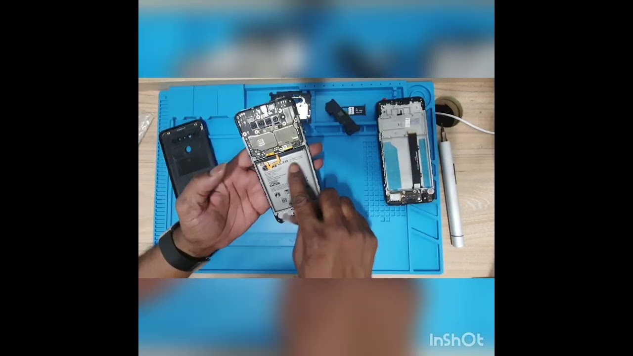 Como trocar tela-lcd-display LG K41s com aro completo