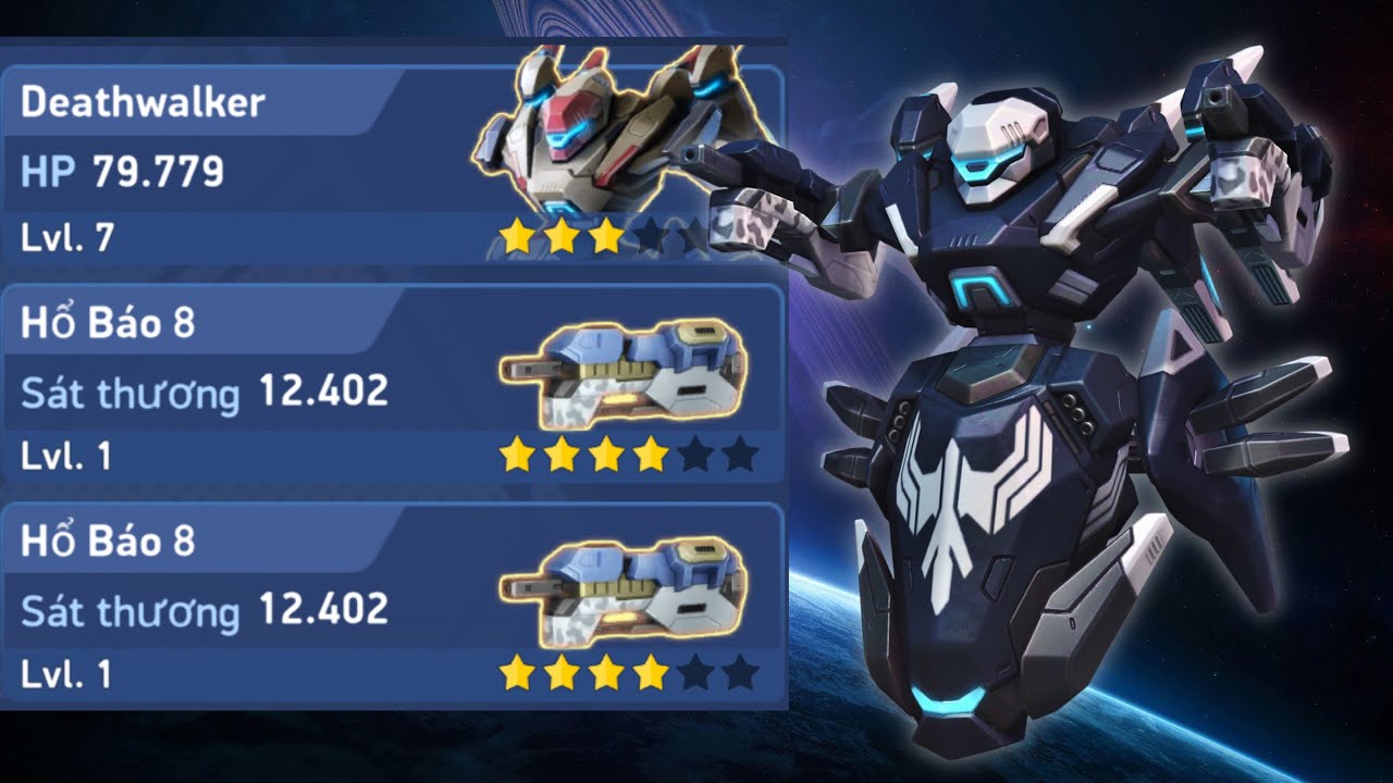 Mech Arena - Deathwalker Hổ Báo 8 chúa tể cù nhây khiến team bạn cay cú vô cùng :))