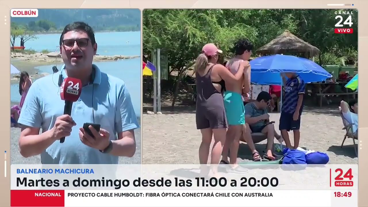 Balneario Machicura de Colbún encanta a los turistas