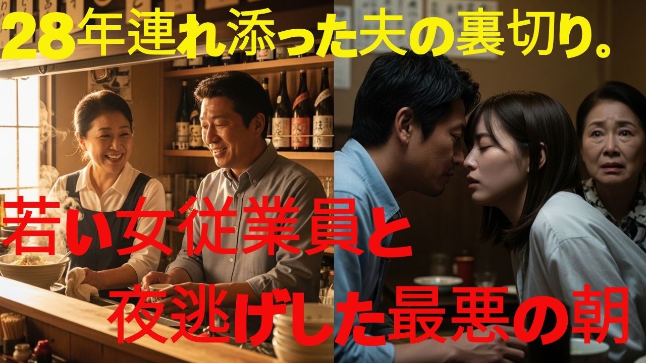 【28年間信じた夫が消えた朝…通帳も、女も、一緒に】