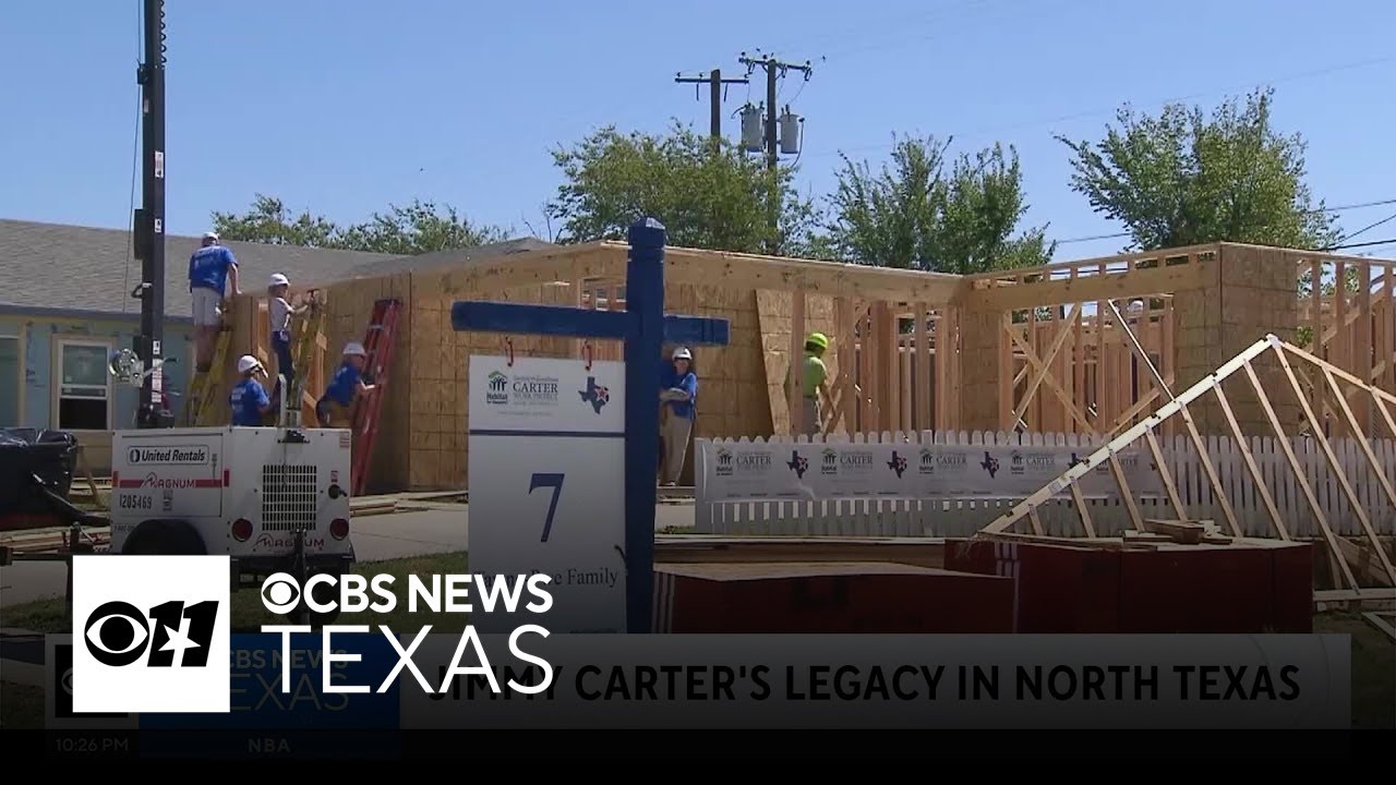 Habitat for Humanity remembers Jimmy Carter's contributions to Dallas and Fort Worth neighborhoods