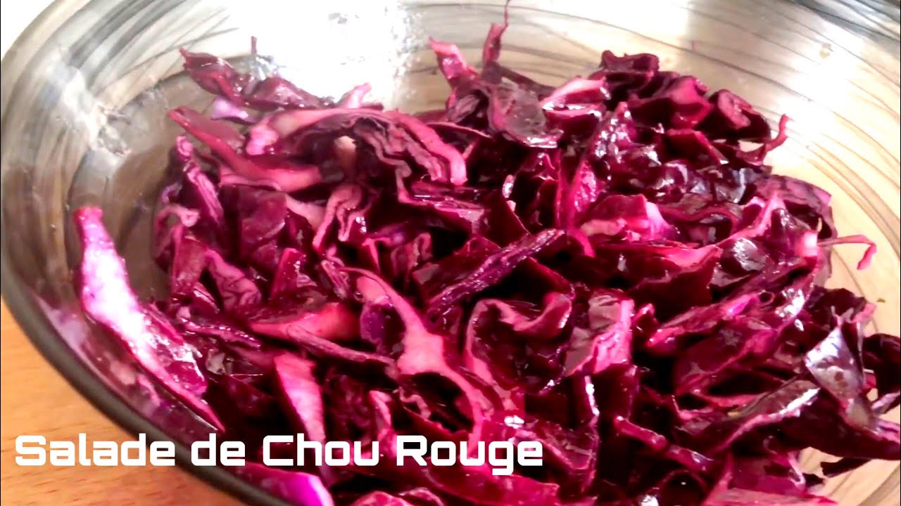 Comment faire une Salade de Chou Rouge 💯