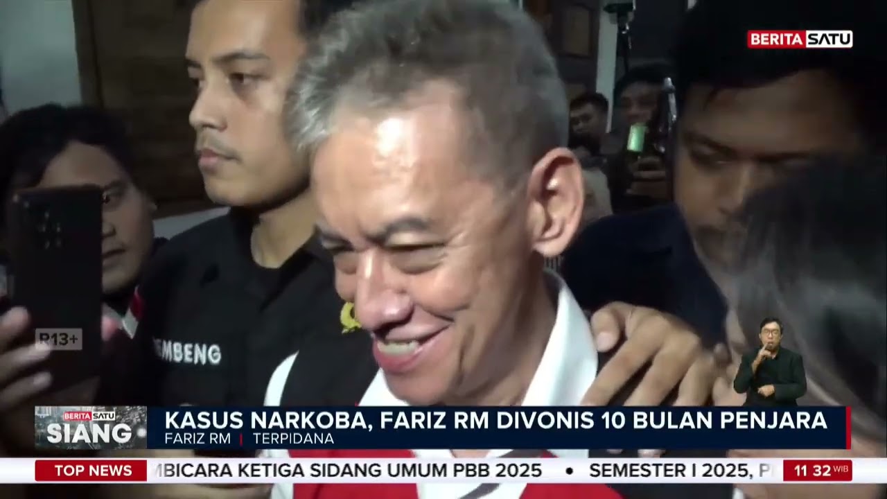 Musisi Fariz RM Divonis 10 Bulan Penjara Kasus Narkoba #Beritasatu