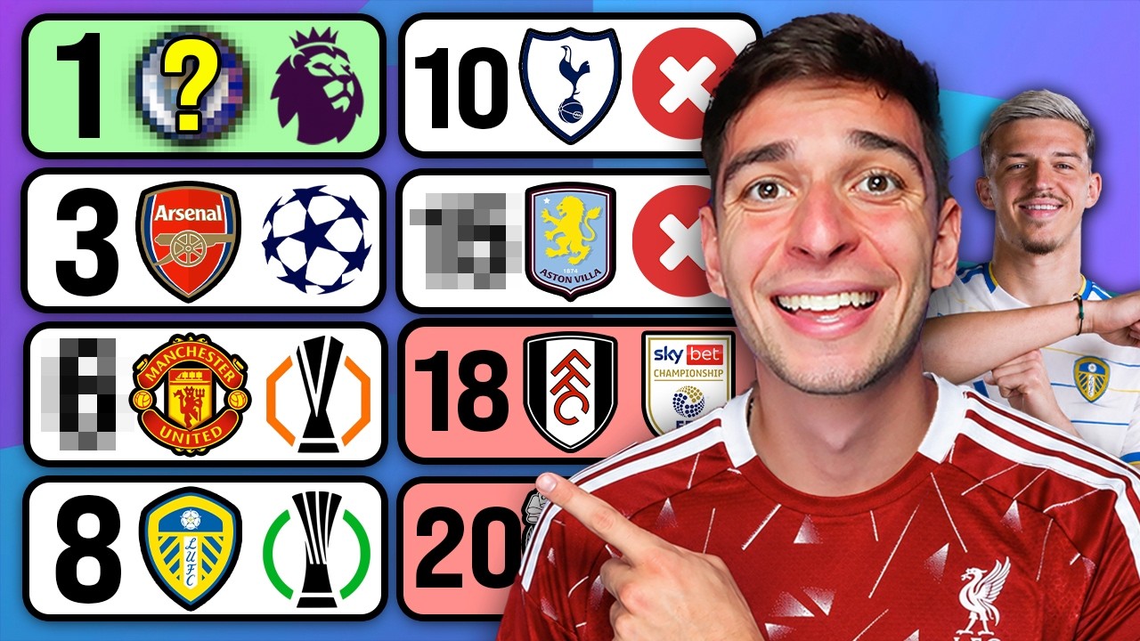 *FINAL* Premier League 2026/27 Prediction