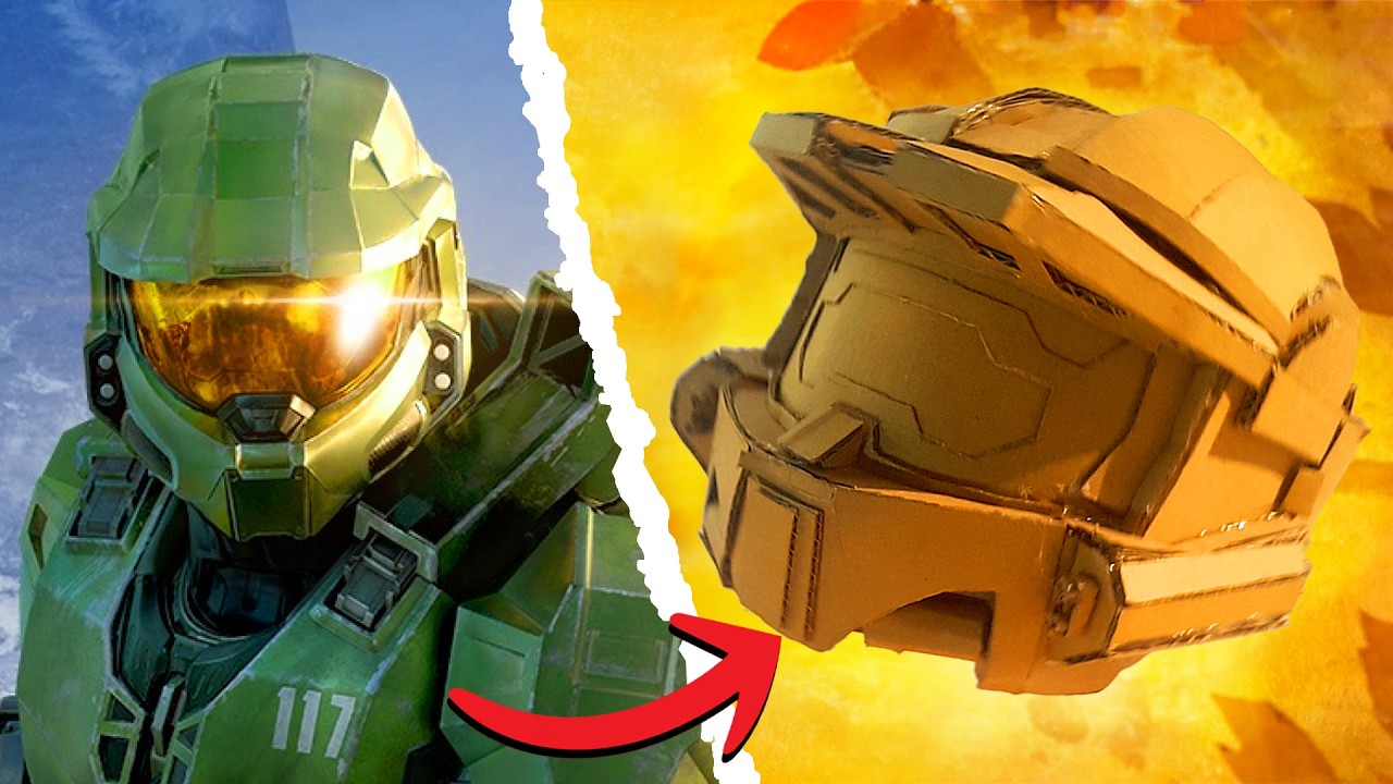 How to make The Master Chief Helmet out of CARDBOARD