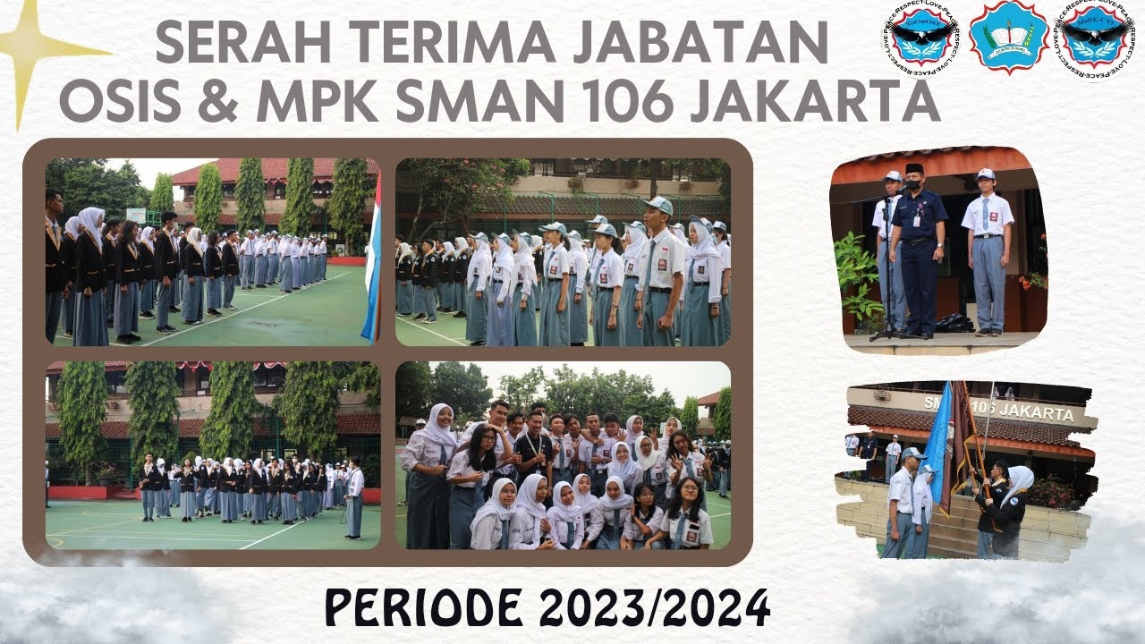 Upacara Serah Terima Jabatan OSIS & MPK SMAN 106 Periode 2023/2024