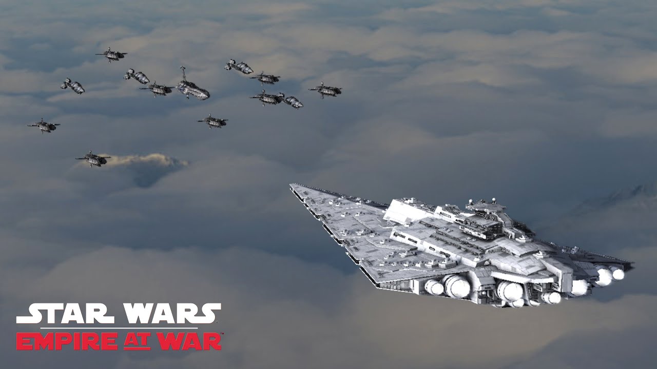 Mandator II Battlecruiser VS CIS Fleet - Star Wars Empire at War Remake 5.0