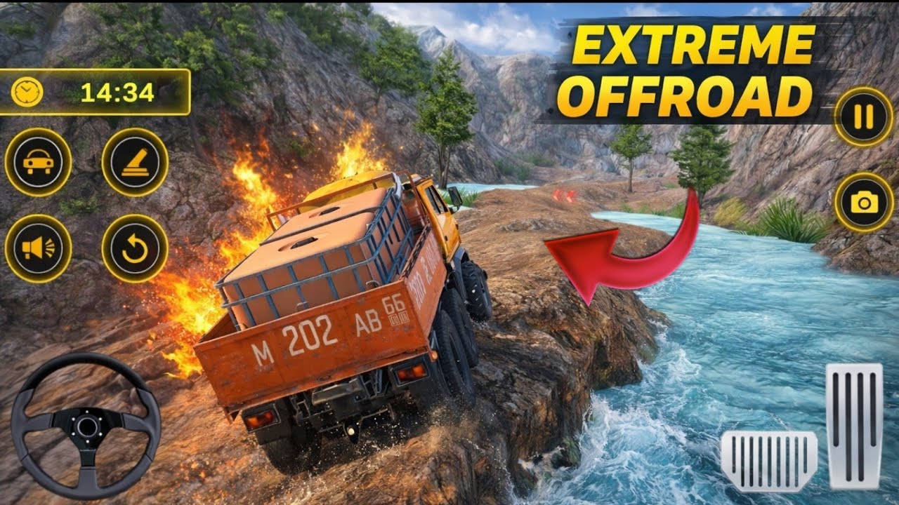4×4 Offroad Truck Driving Simulator | Realistic Gameplay for Android