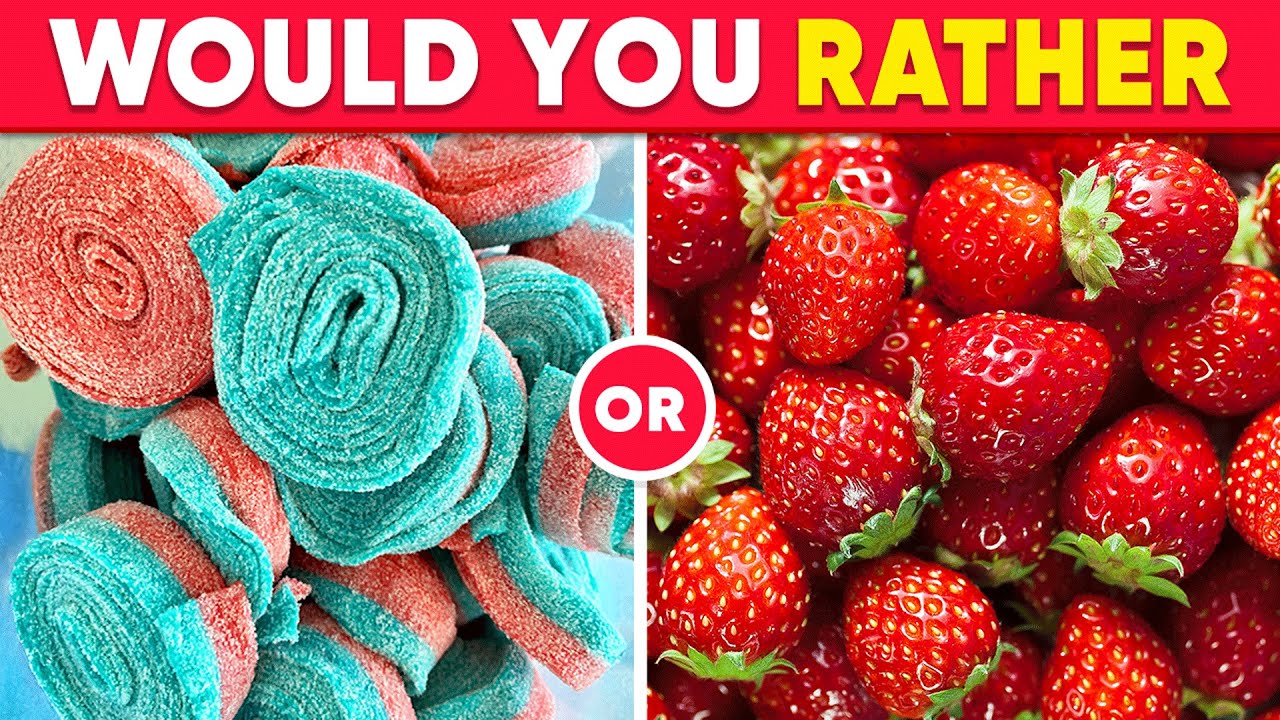 Would You Rather - Junk Food 🍬🍔 vs Healthy Food 🍓🥗 | Daily Quiz