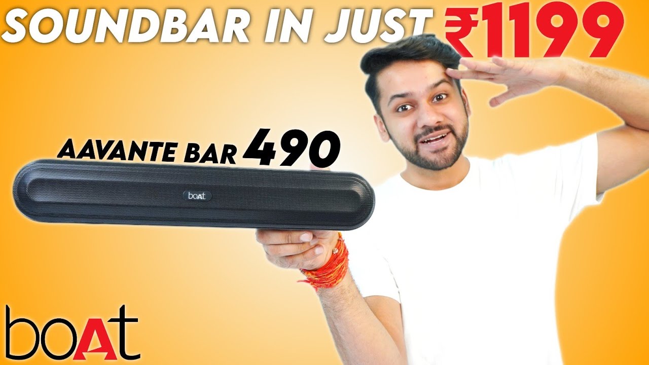 Best Soundbar 2023 Under ₹1200🔥| boAt Aavante Bar 490 With inbuilt Battery Review