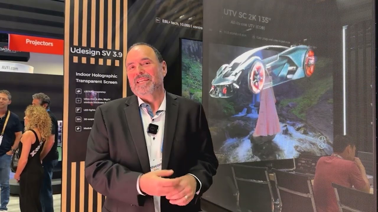 Unilumin Unatural texture screen, Udesign SV & U-Shield Tech Demo | InfoComm 2025 with Mike Garrido