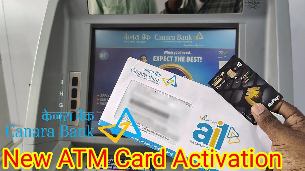 canara bank atm card pin generate || canara bank new ATM card activation