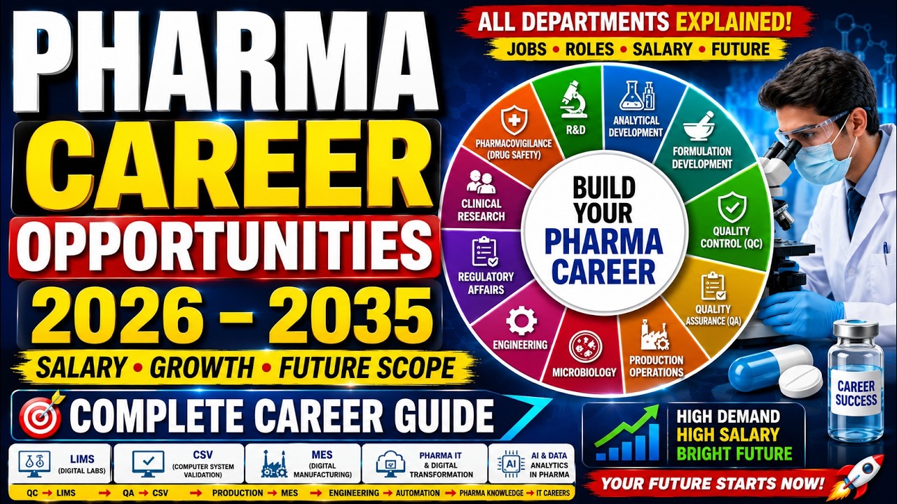 Pharma Career Opportunities 2026&ndash;2035 | Salaries, Growth & Future Scope Explained
