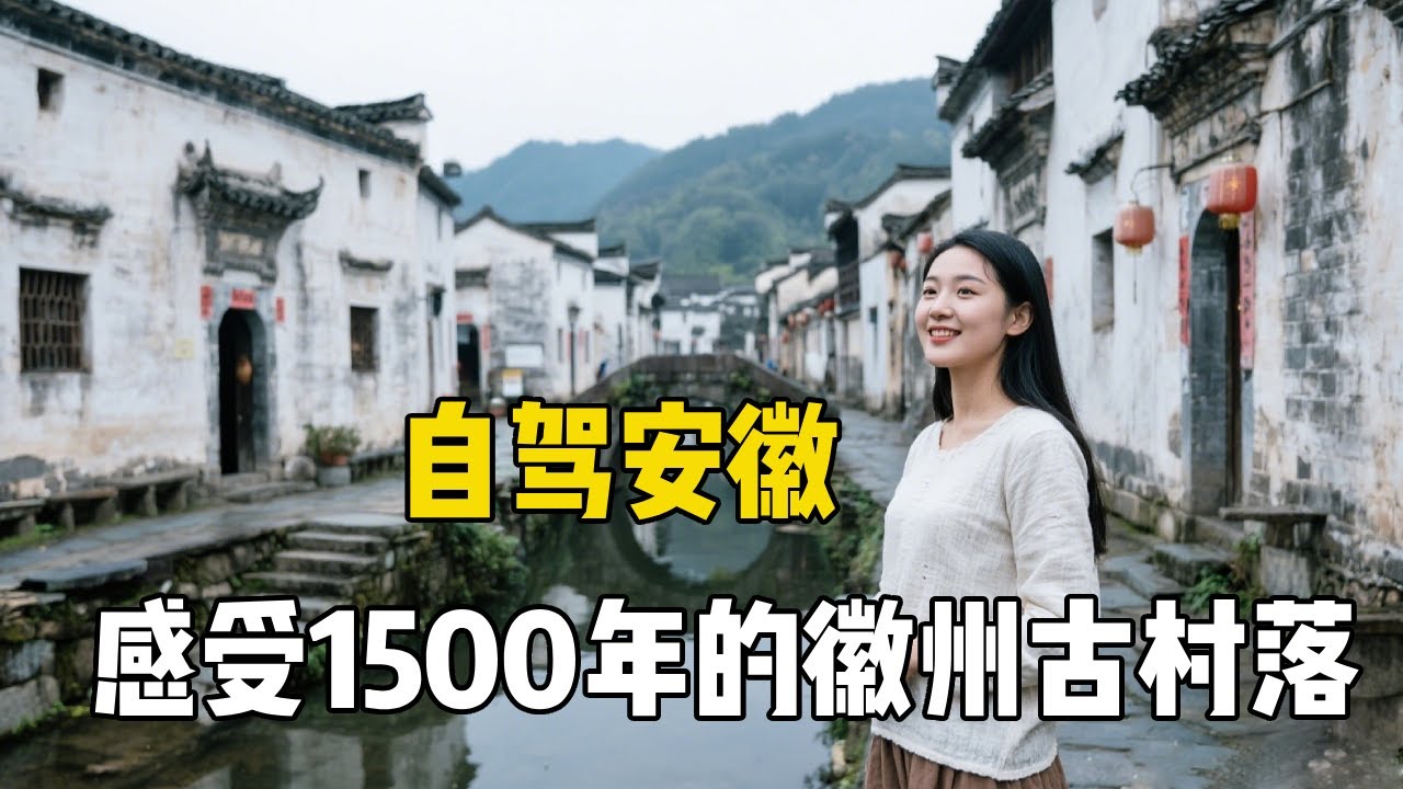 东北姑娘自驾途径徽州古村，1800年历史，少见的没有被商业化侵染【孙二娘带你游中国】