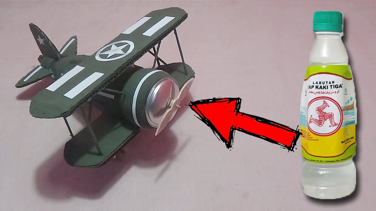 Cara Membuat Pesawat Klasik Dari Botol Bekas | DIY Plastic Bottle Plane